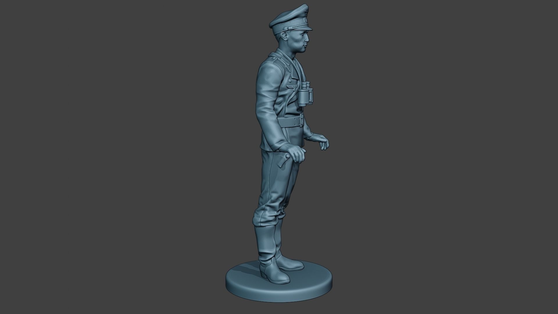 German Tank Crew ww2 Stand GTC1 3D print model_9