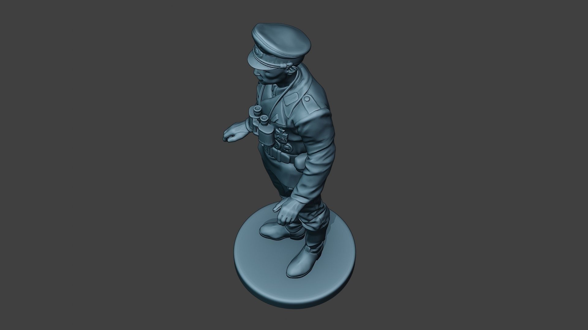 German Tank Crew ww2 Stand GTC1 3D print model_15