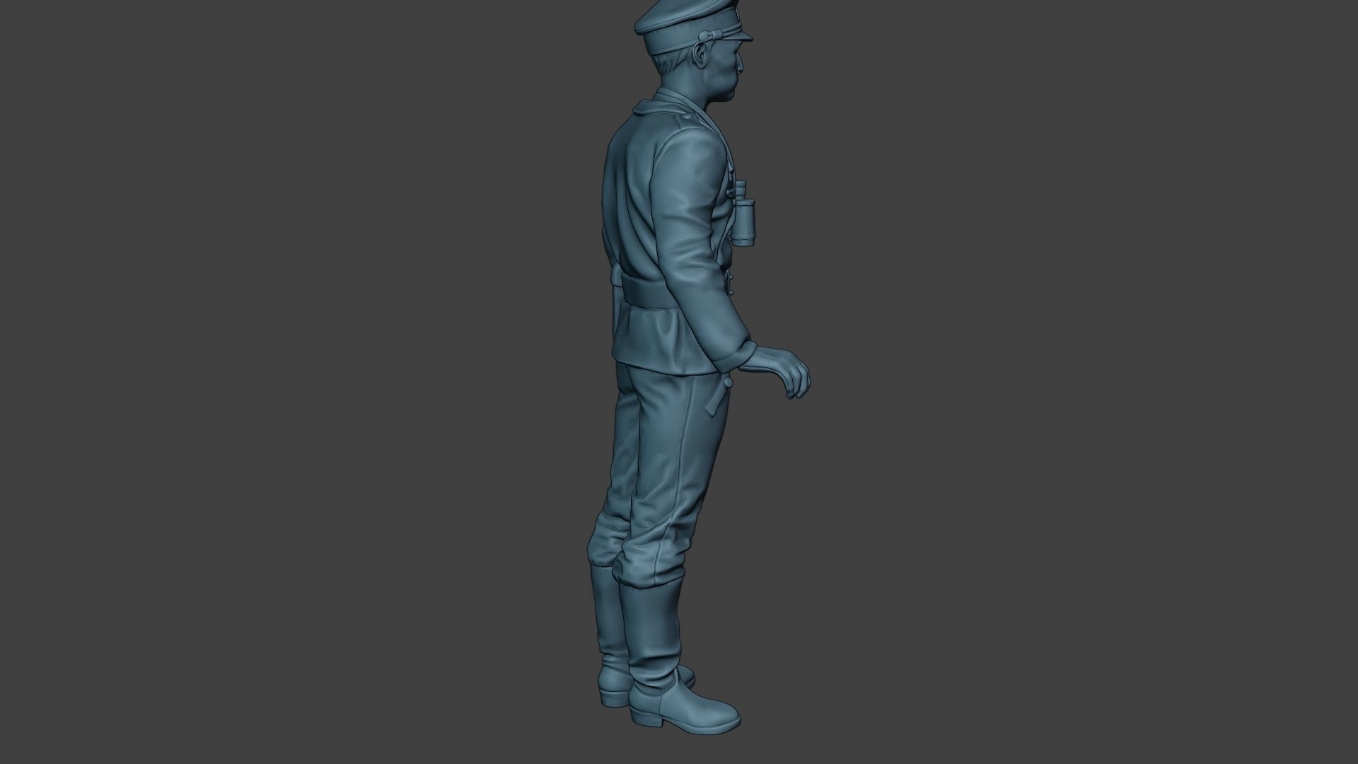 German Tank Crew ww2 Stand GTC1 3D print model_31