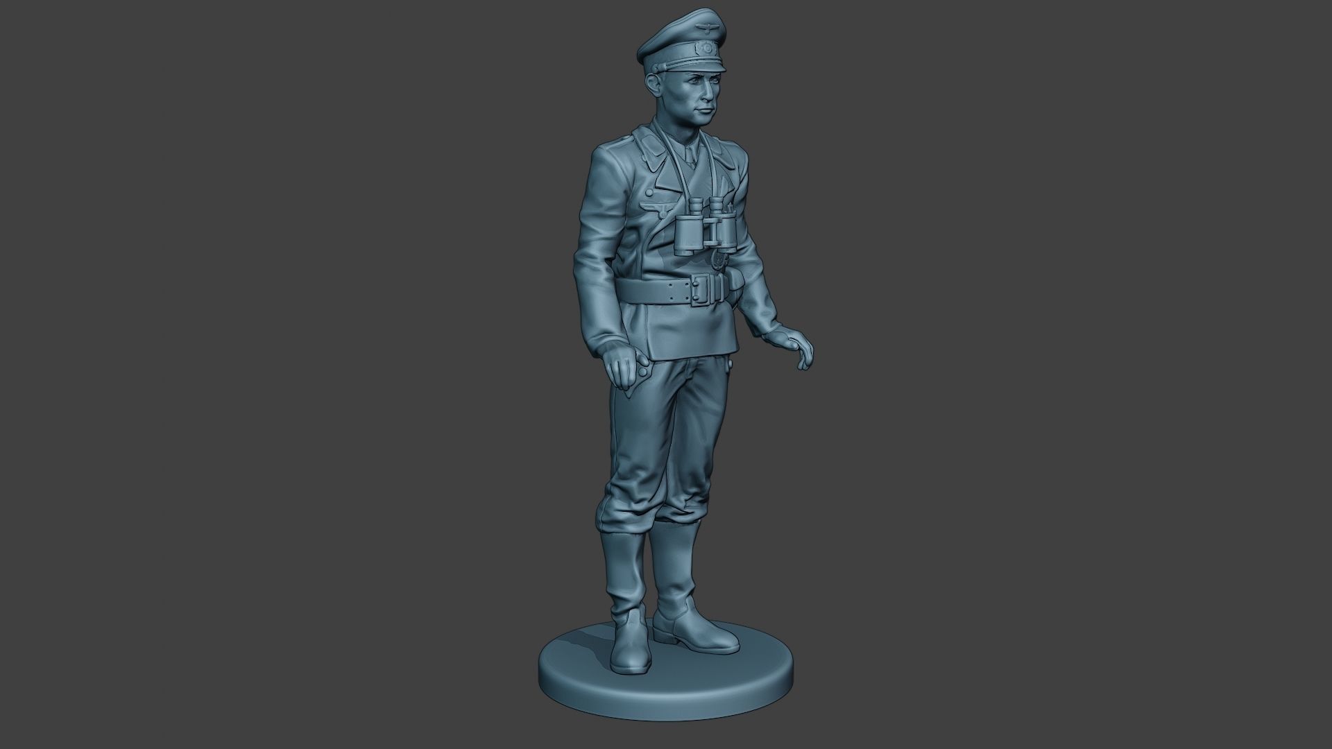 German Tank Crew ww2 Stand GTC1 3D print model_10