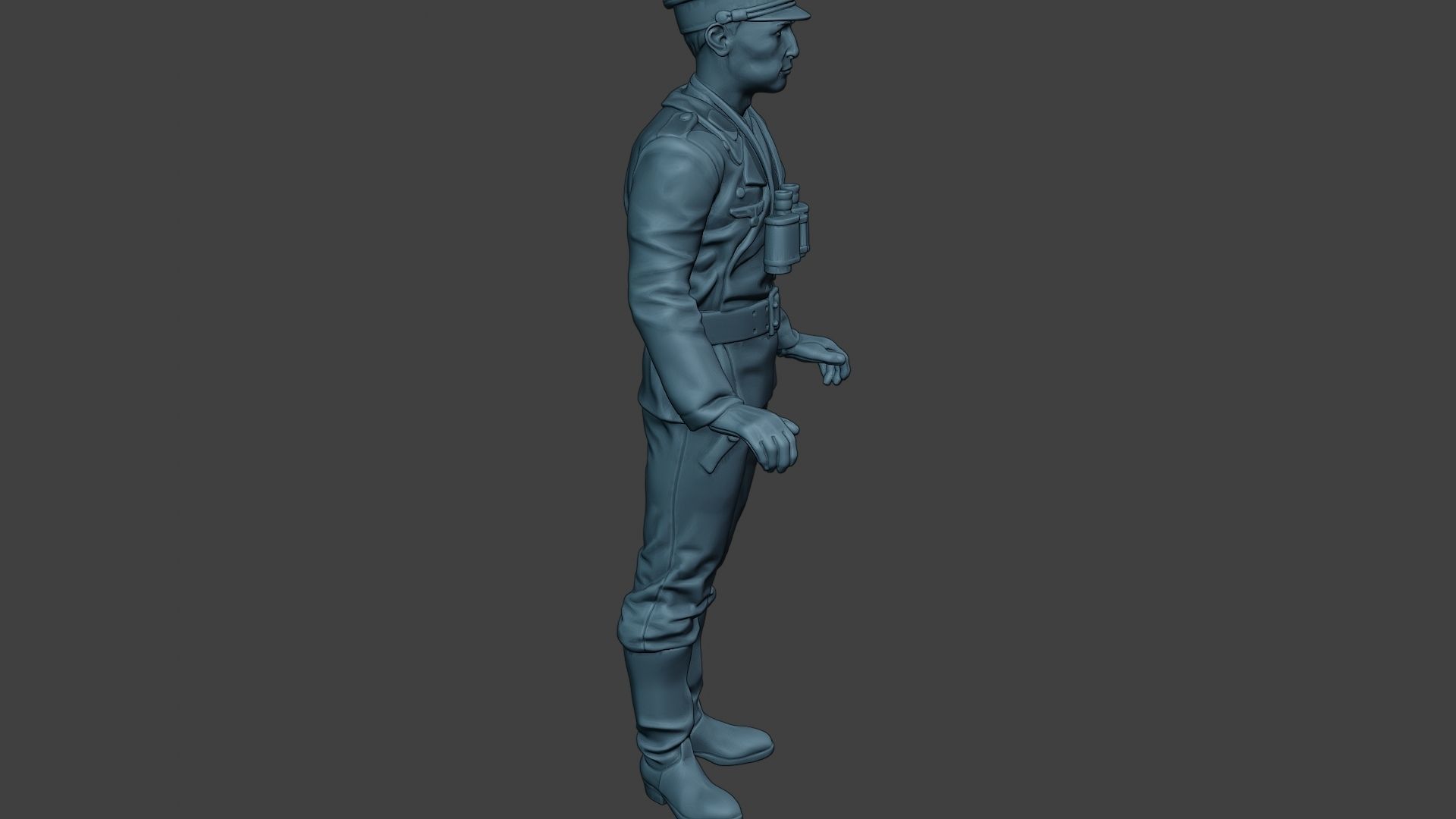 German Tank Crew ww2 Stand GTC1 3D print model_30