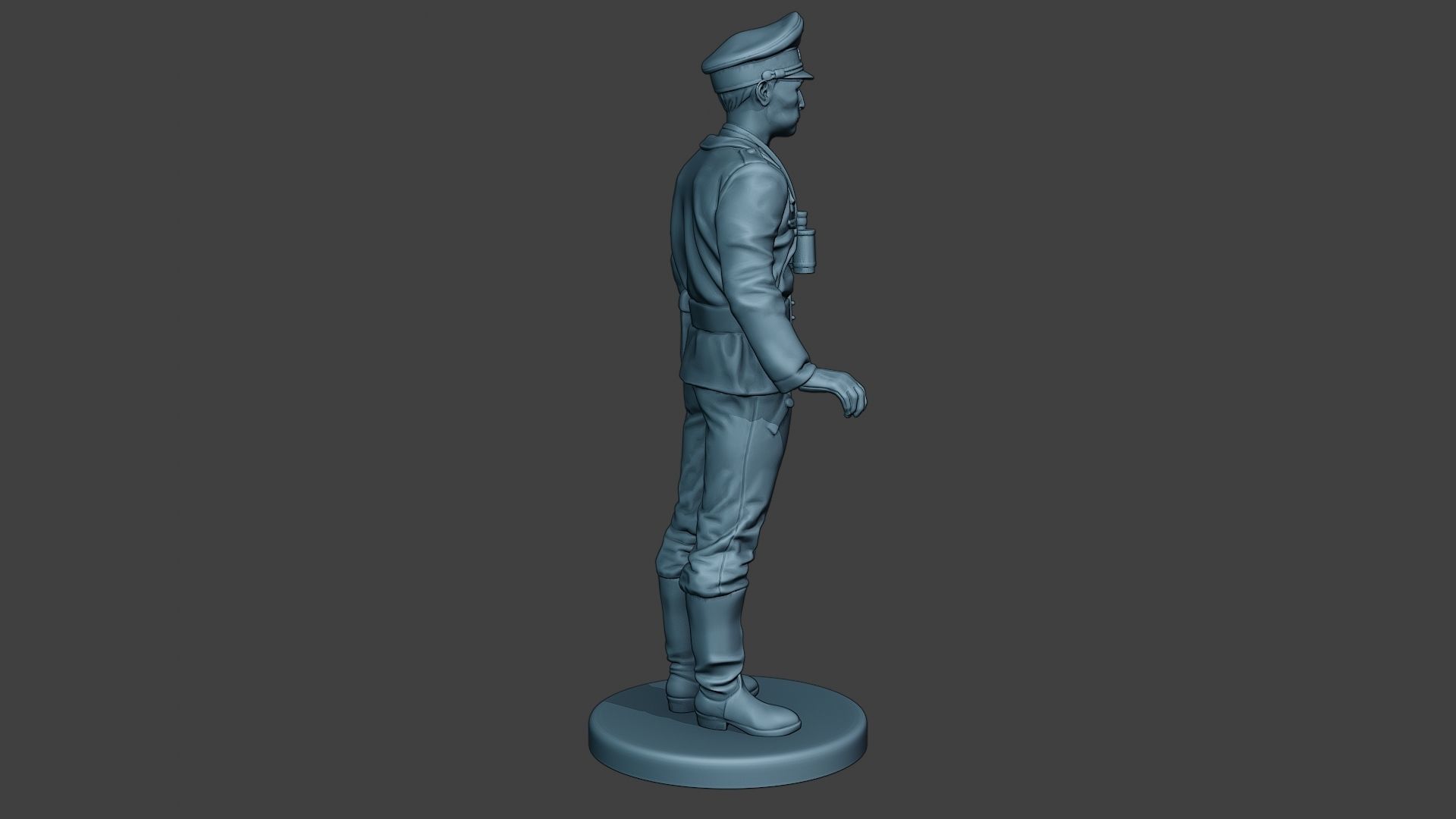 German Tank Crew ww2 Stand GTC1 3D print model_8
