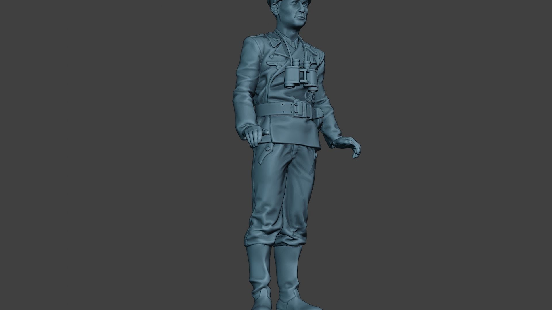 German Tank Crew ww2 Stand GTC1 3D print model_13