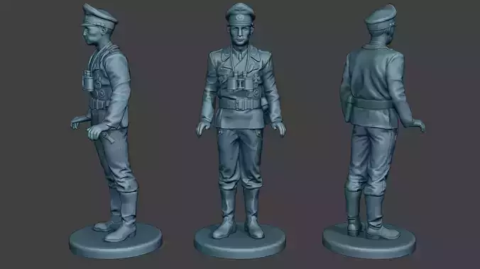 German Tank Crew ww2 Stand GTC1 3D print model