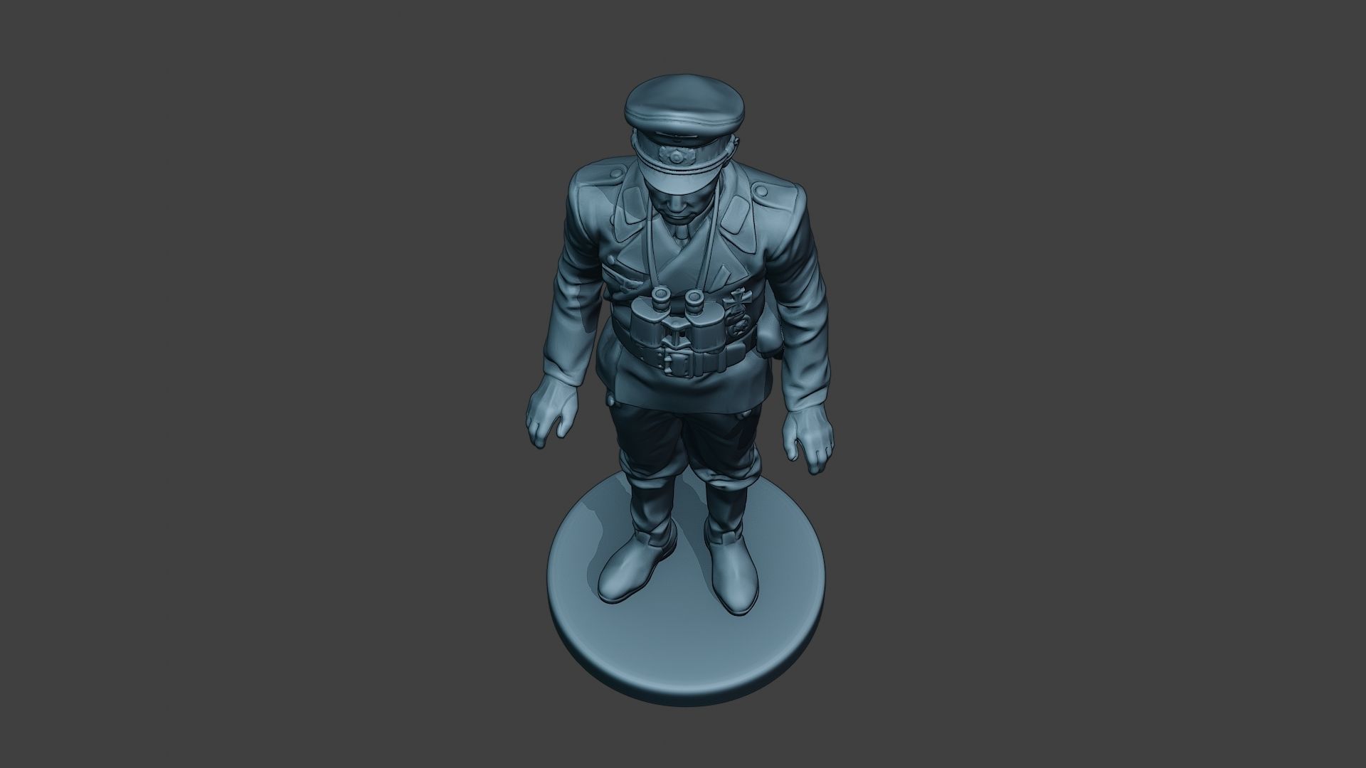 German Tank Crew ww2 Stand GTC1 3D print model_14