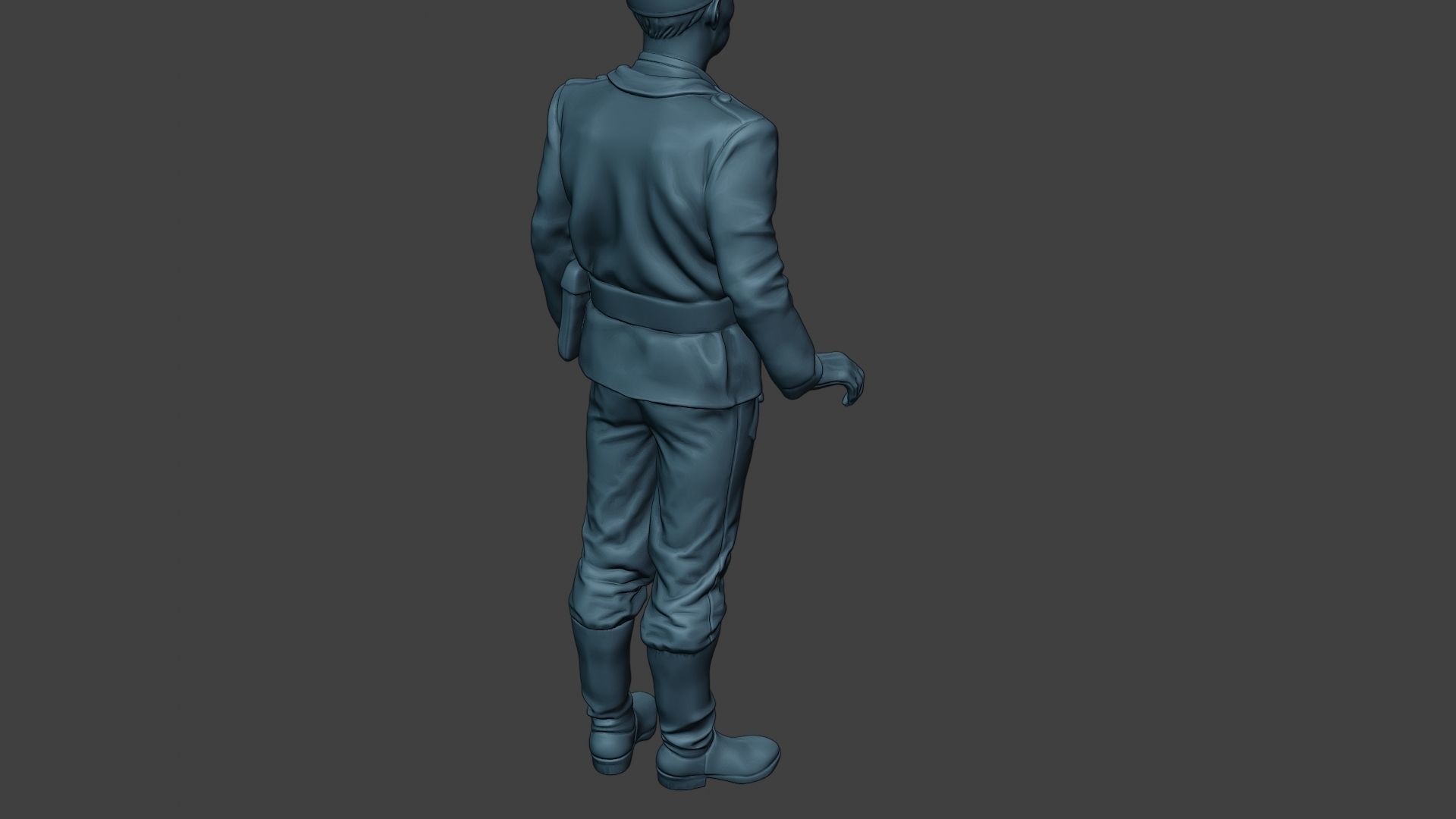 German Tank Crew ww2 Stand GTC1 3D print model_24