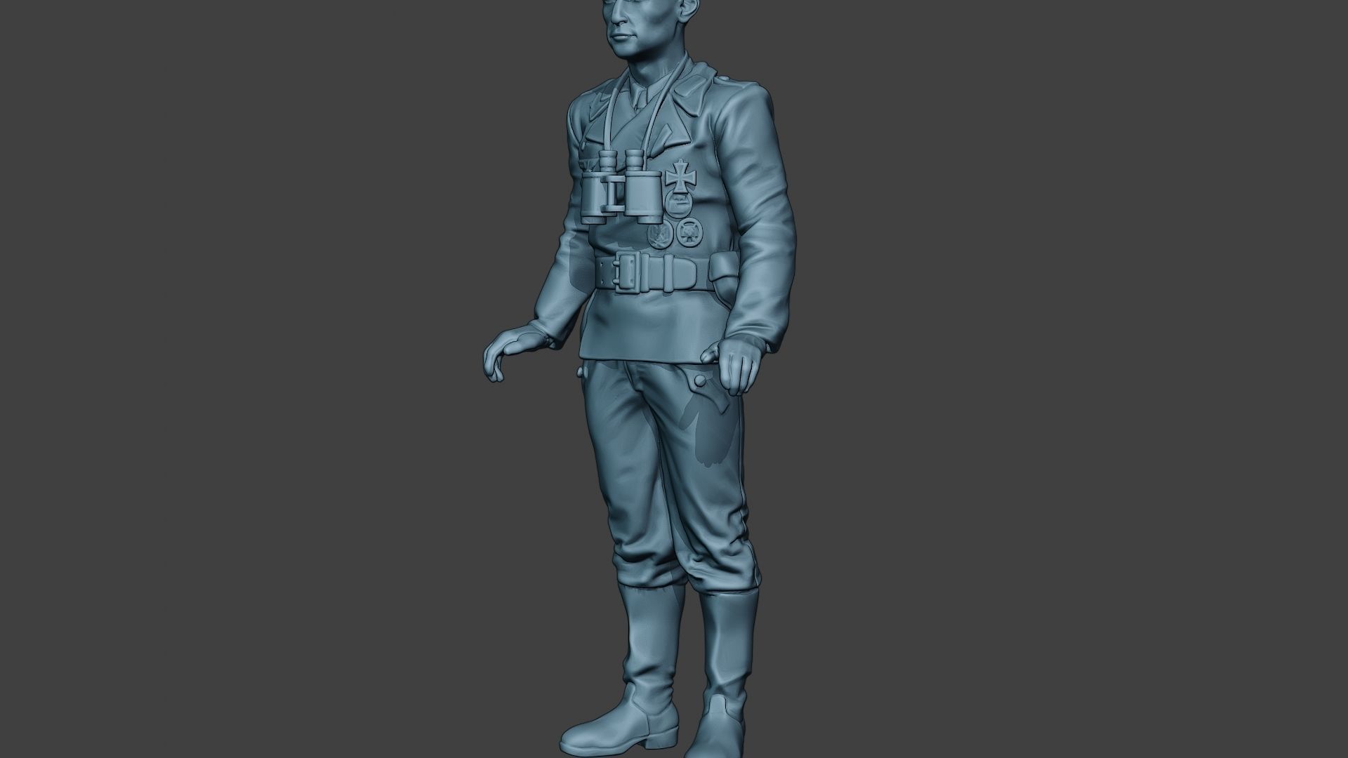 German Tank Crew ww2 Stand GTC1 3D print model_27