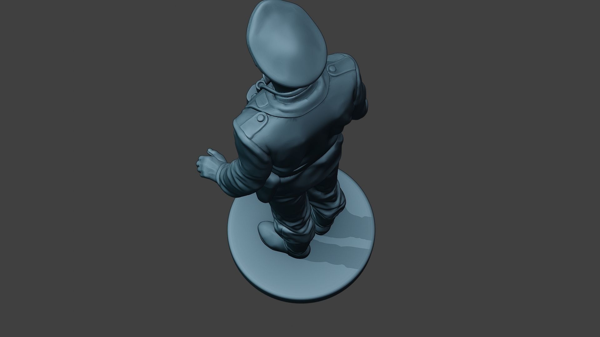 German Tank Crew ww2 Stand GTC1 3D print model_16