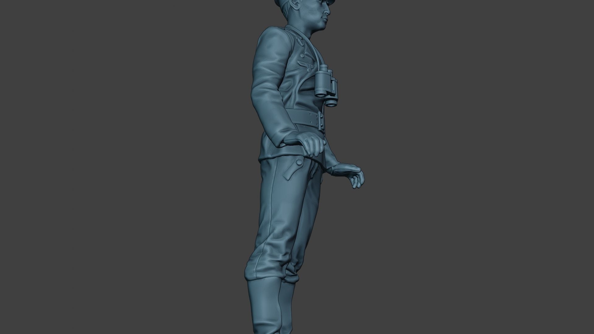 German Tank Crew ww2 Stand GTC1 3D print model_29