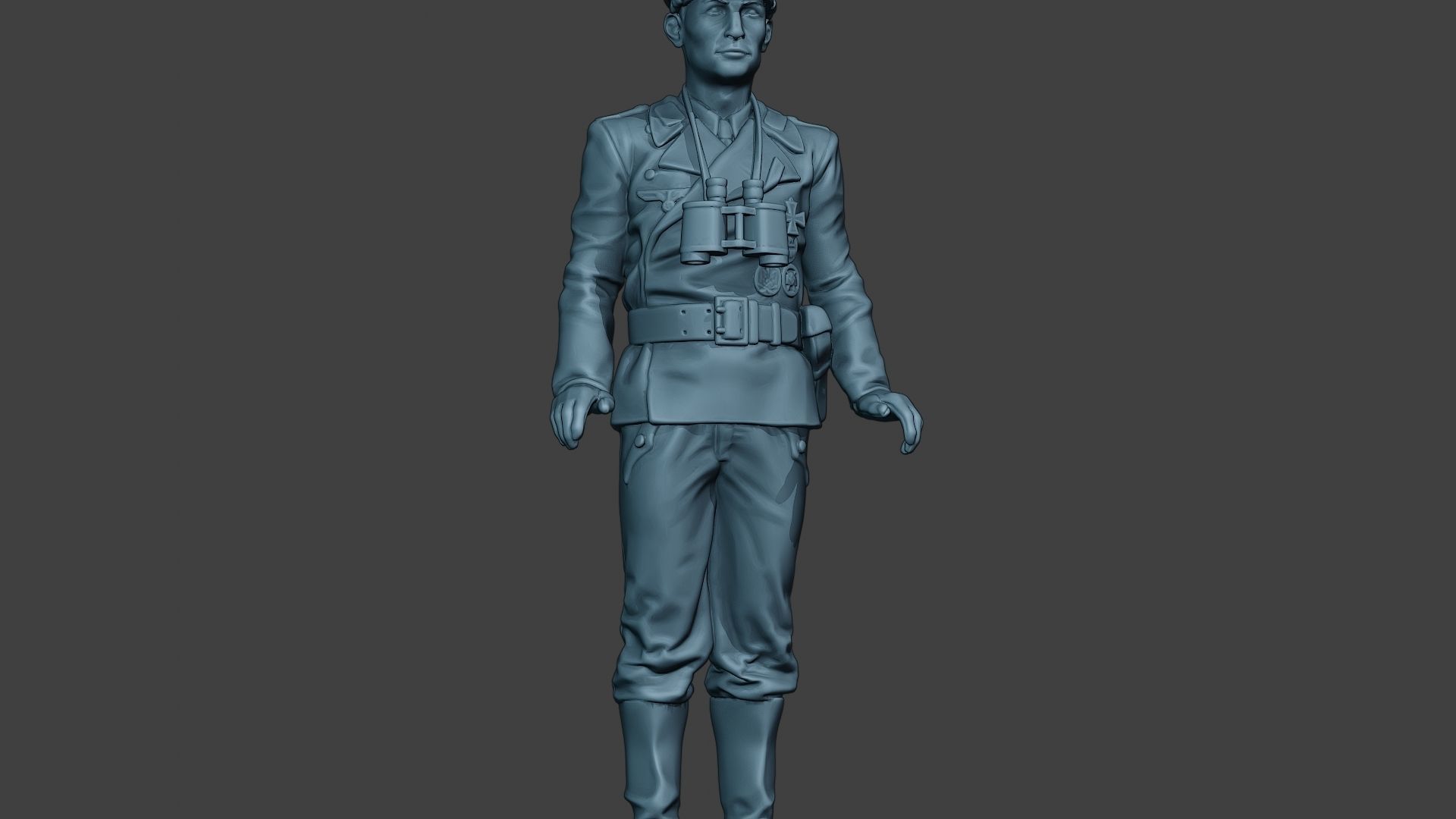 German Tank Crew ww2 Stand GTC1 3D print model_28