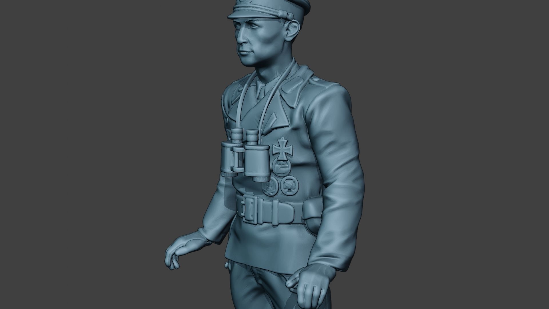 German Tank Crew ww2 Stand GTC1 3D print model_18