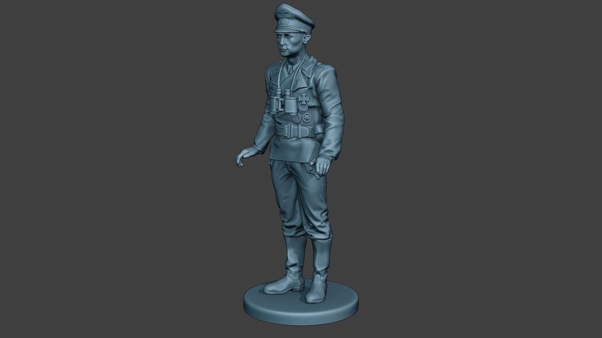 German Tank Crew ww2 Stand GTC1 3D print model_2