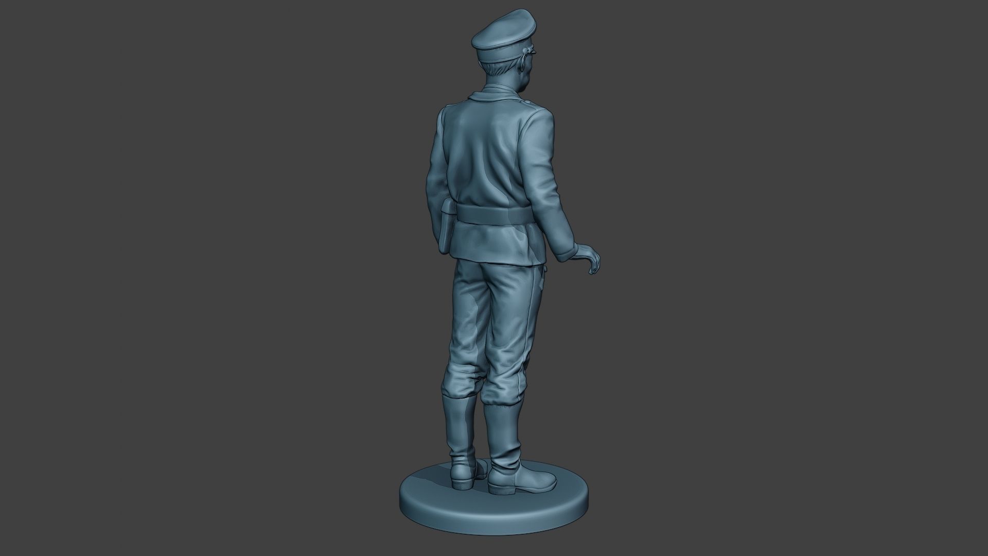 German Tank Crew ww2 Stand GTC1 3D print model_7