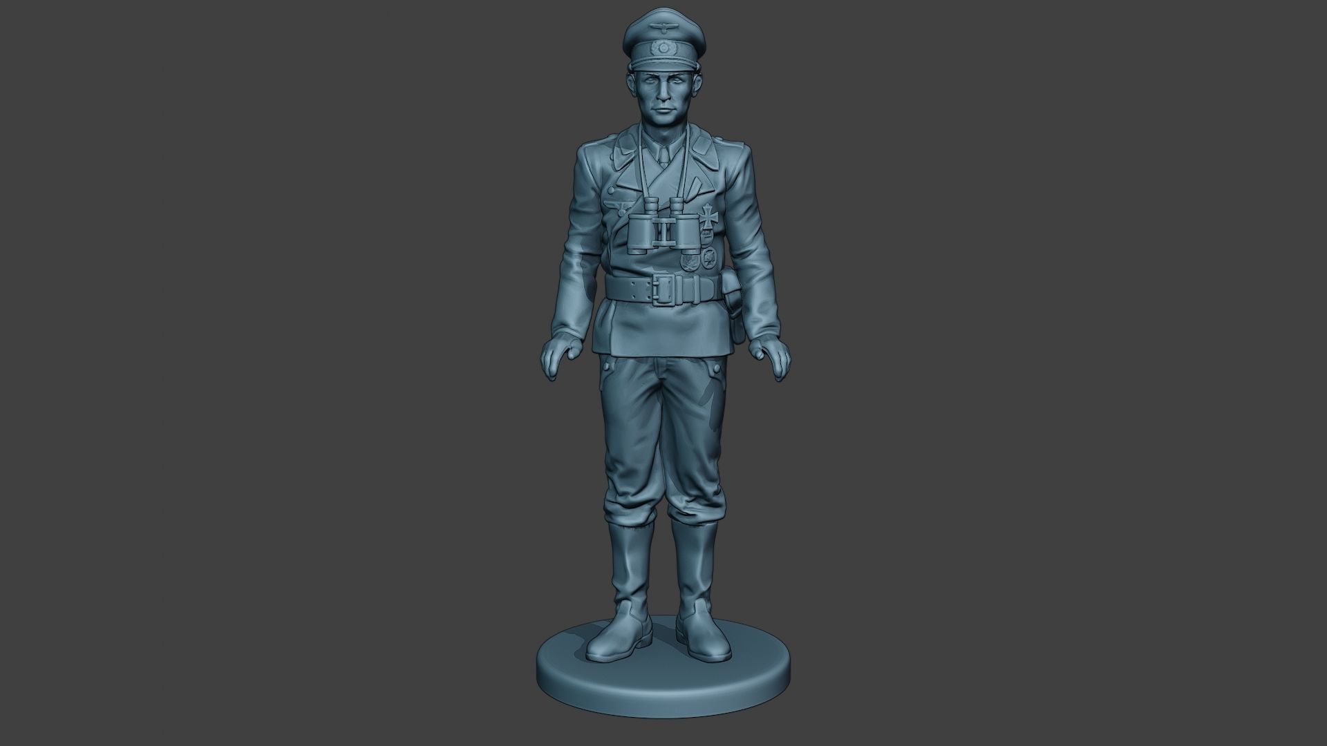 German Tank Crew ww2 Stand GTC1 3D print model_11