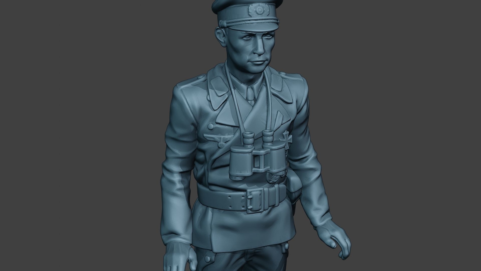German Tank Crew ww2 Stand GTC1 3D print model_19
