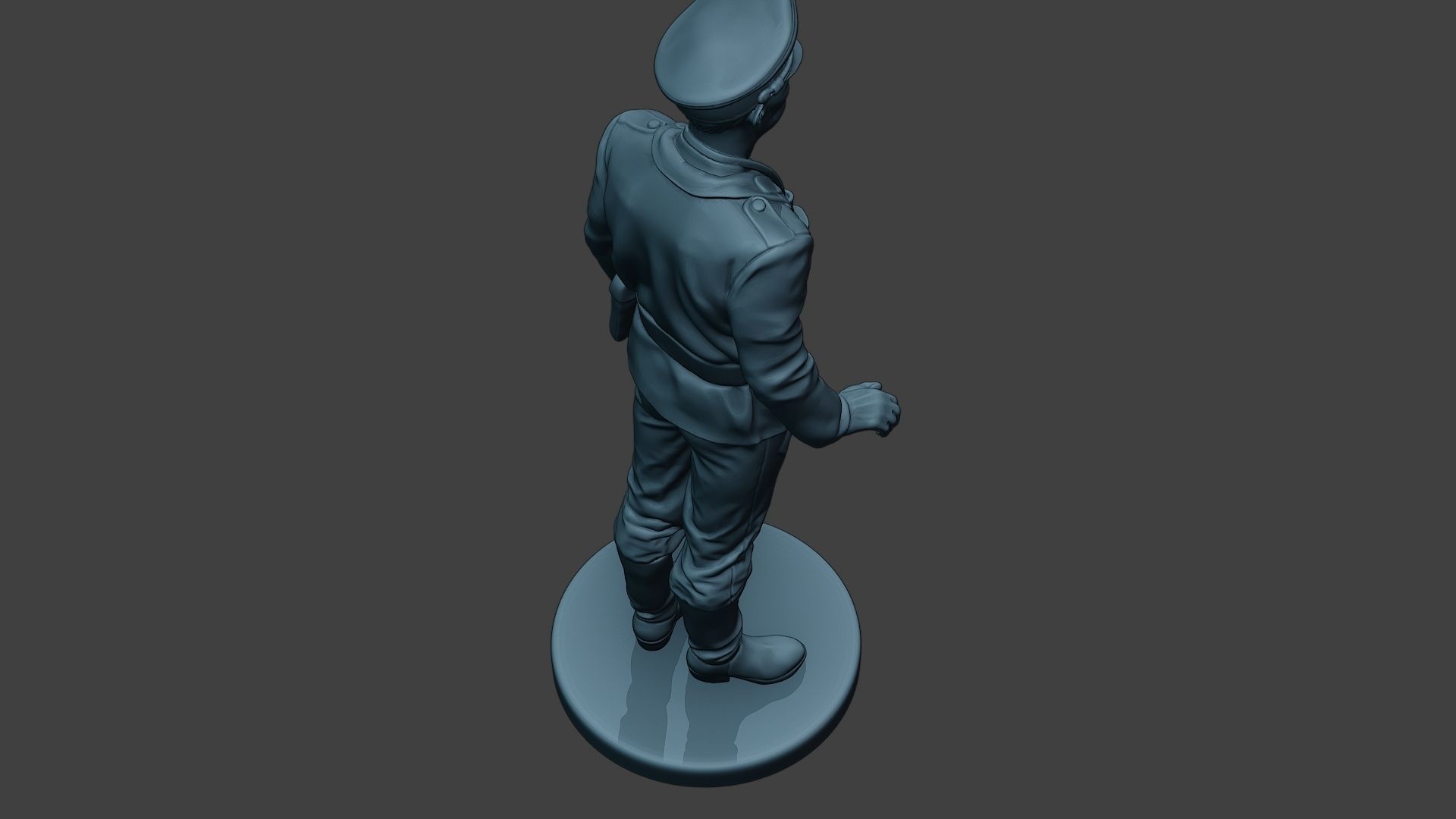 German Tank Crew ww2 Stand GTC1 3D print model_22