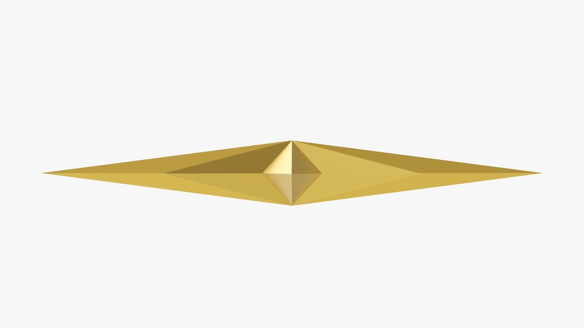 Gold star Christmas 3D model_4