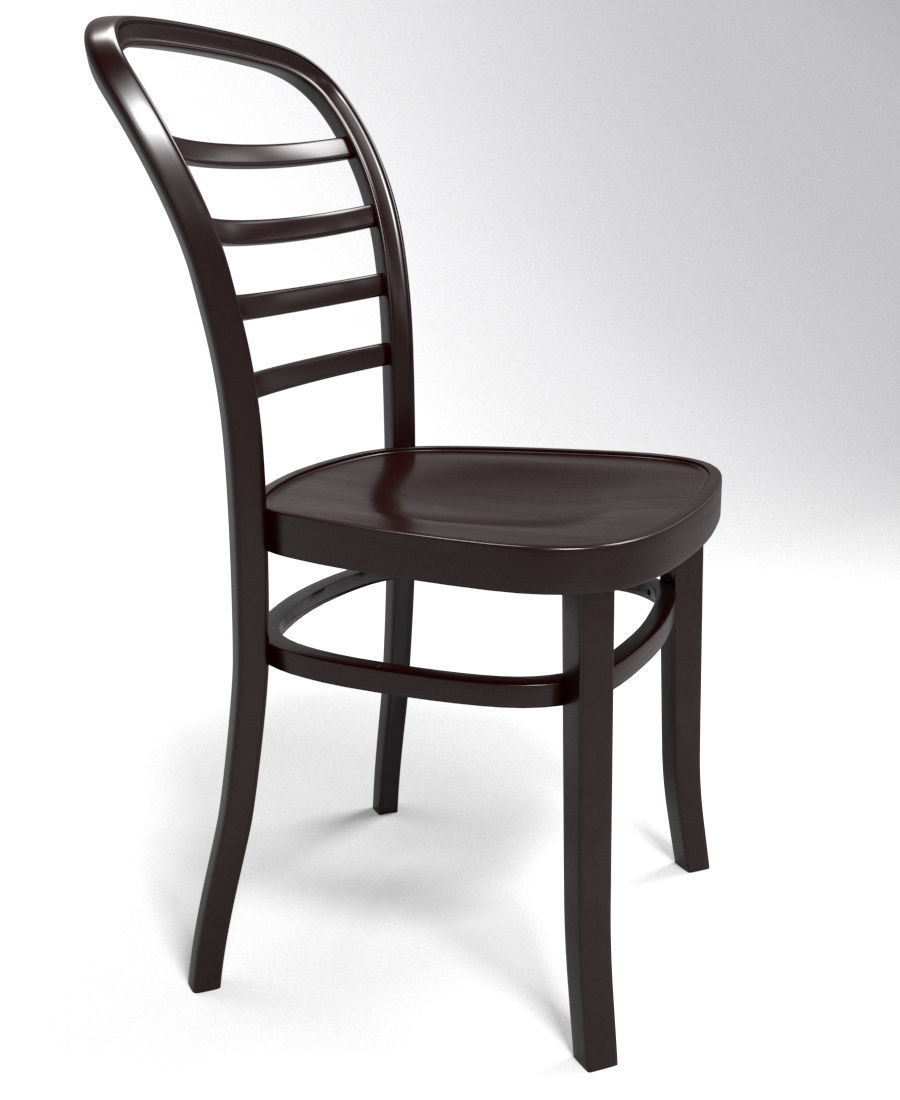 Wooden Chair 3D model_1