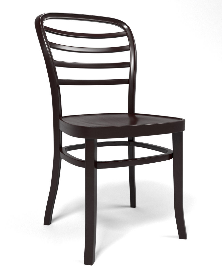 Wooden Chair 3D model_2