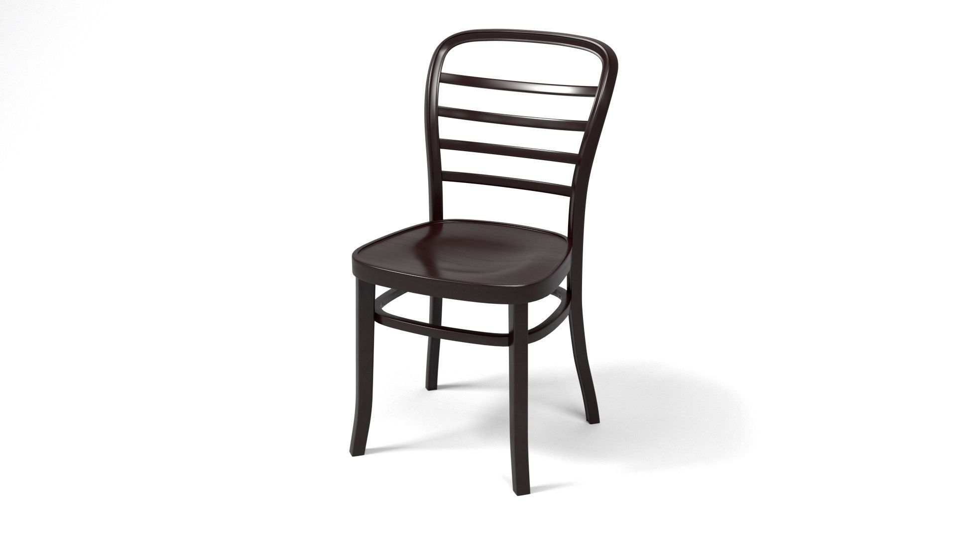 Wooden Chair 3D model_3