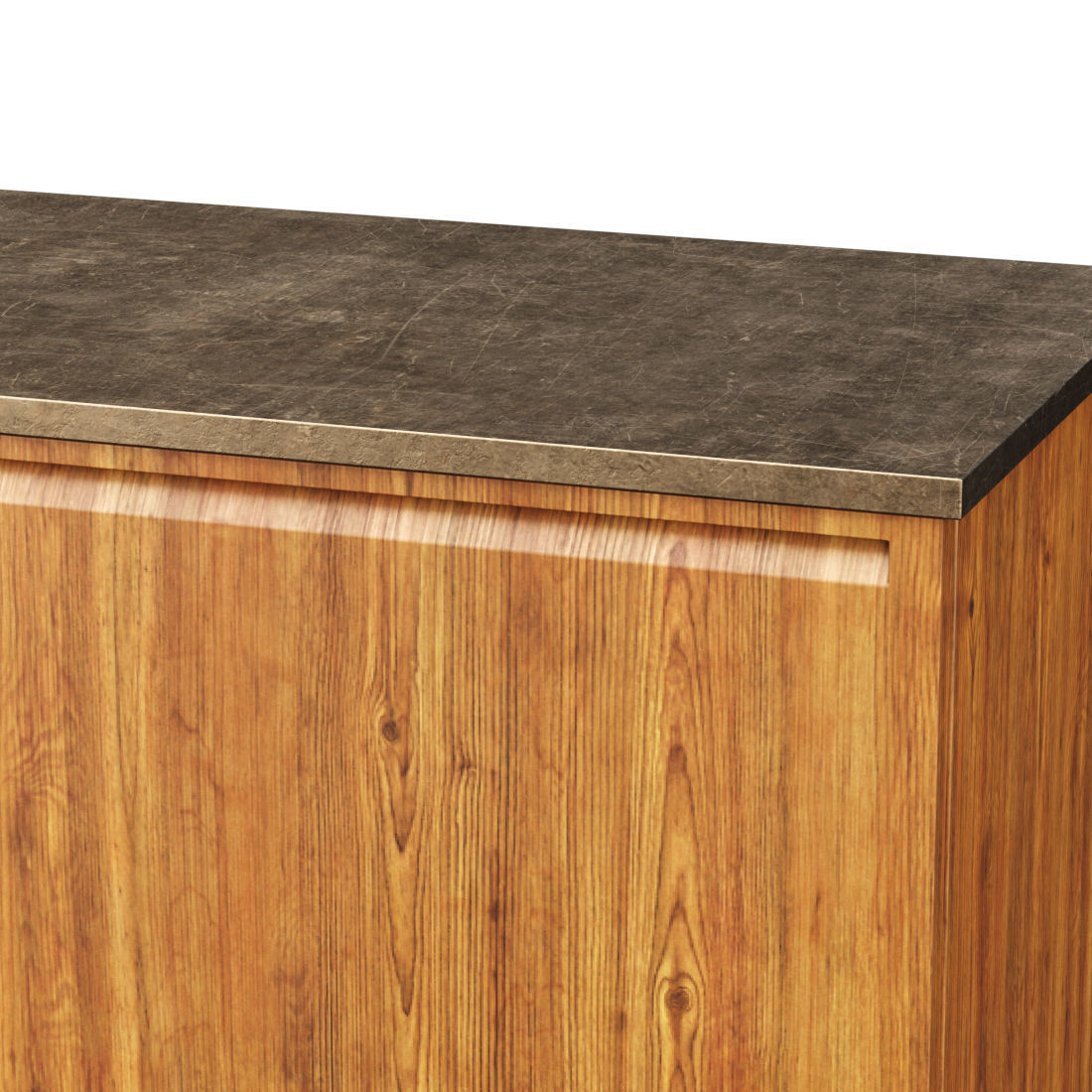 Franke wooden console and side table  Low-poly 3D model_4