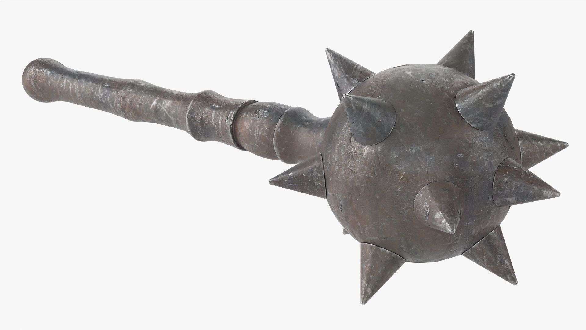 Spiked ball mace medieval 3D model CGTrader