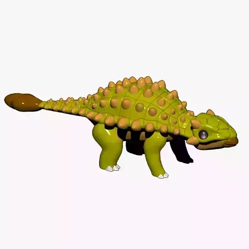 Ankylosaurus Cartoon Dinosaur