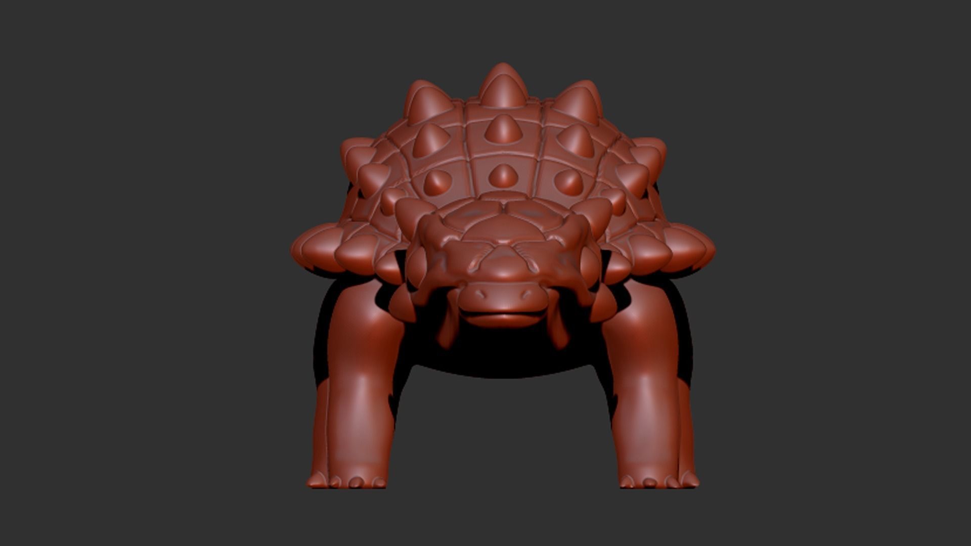 Ankylosaurus Cartoon Dinosaur 3D print model_5