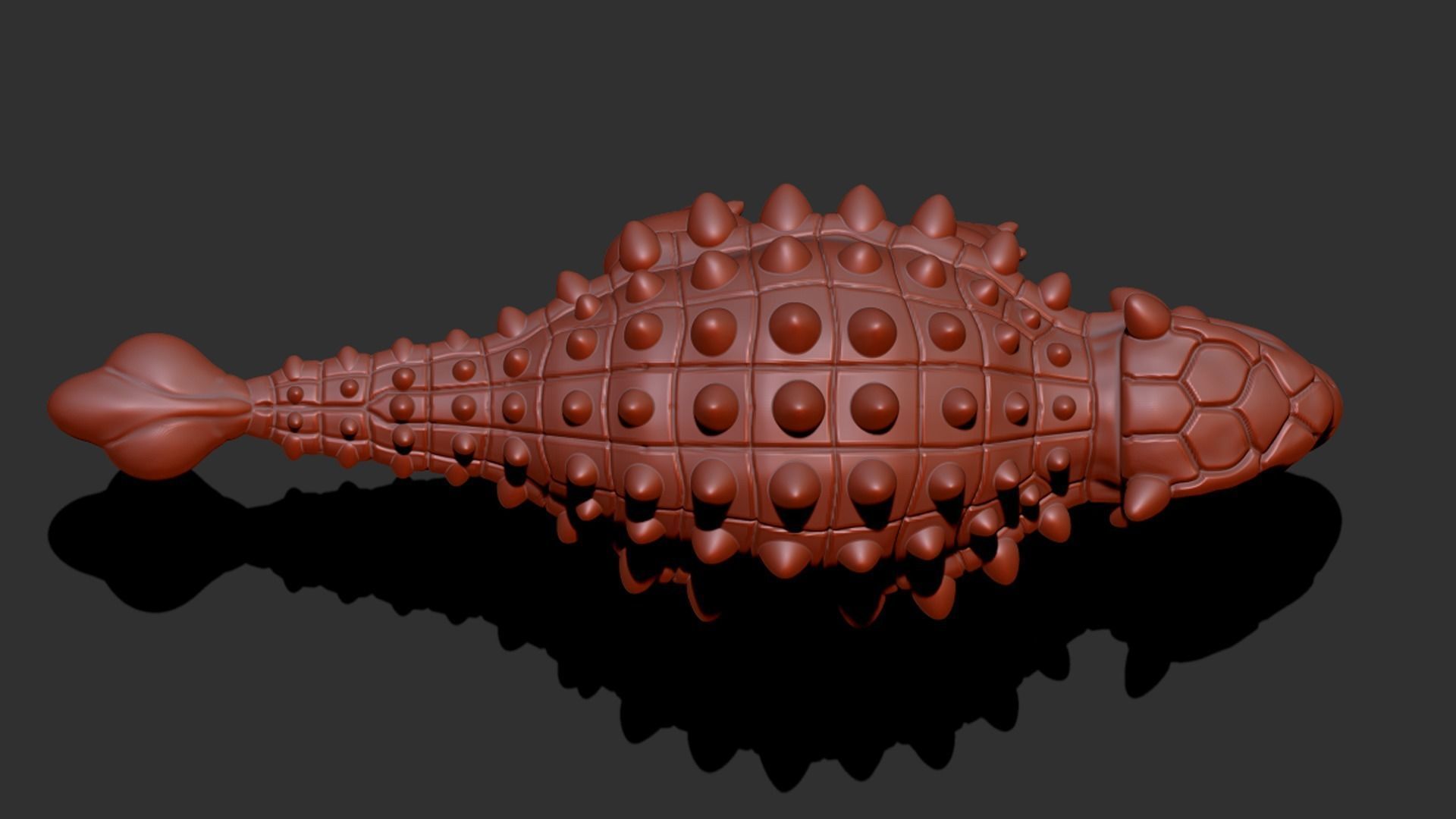 Ankylosaurus Cartoon Dinosaur 3D print model_7