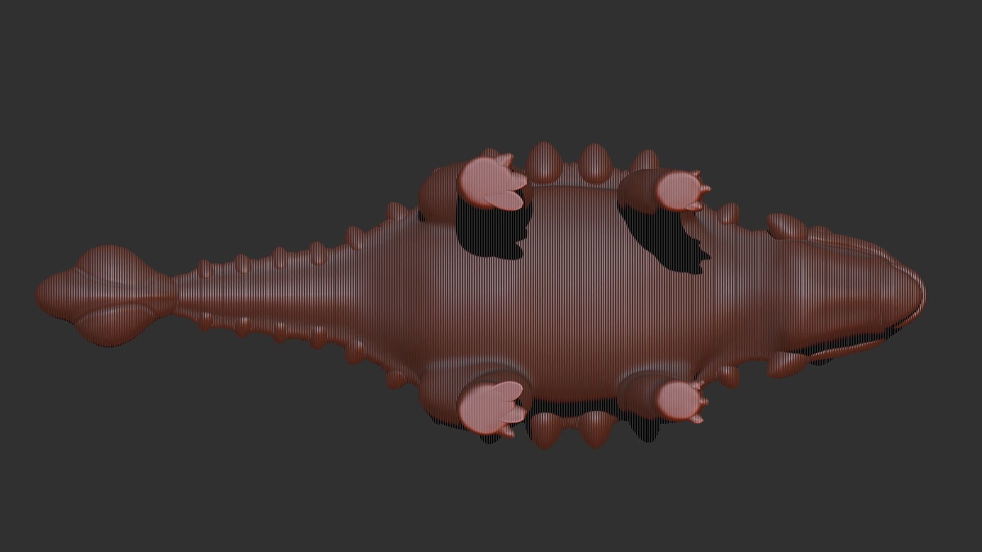 Ankylosaurus Cartoon Dinosaur 3D print model_4