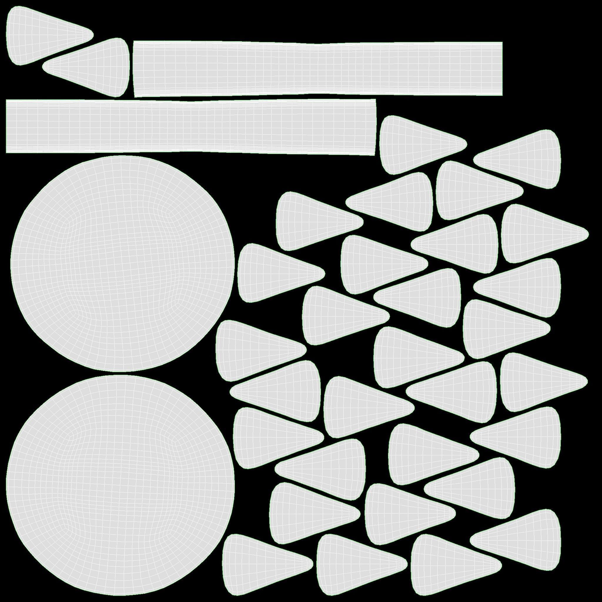 Orange slice stylized 02 3D model_11