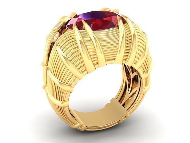 LUXURY RING FOR MEN 206 3D print model