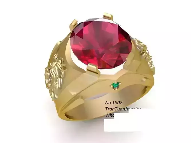 Luxury Dragon Ruby Ring for Men  207