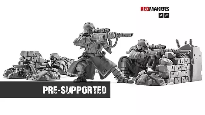 Death Squad - Snipers of the Imperial Force 3D print model