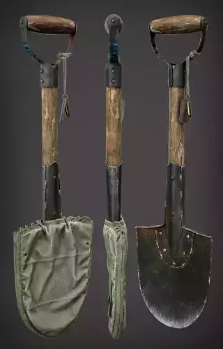 Game-Ready Shovel with Bag
