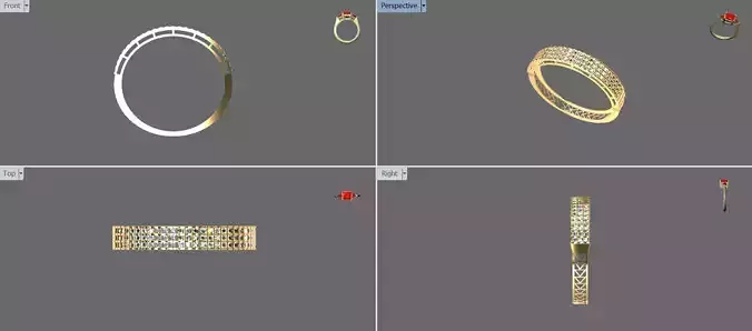 Wave crossing bangle