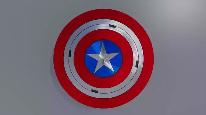 Captain America Shield 3D model