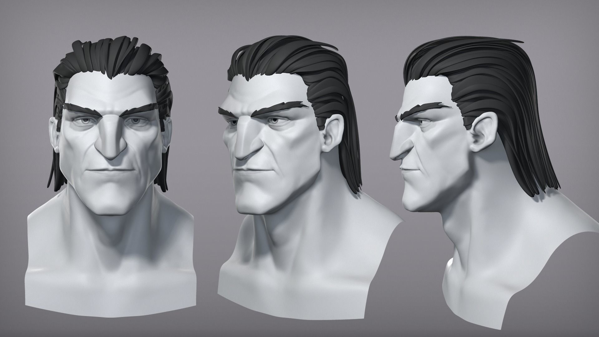 Cartoon male character Vito base mesh 3D model_2