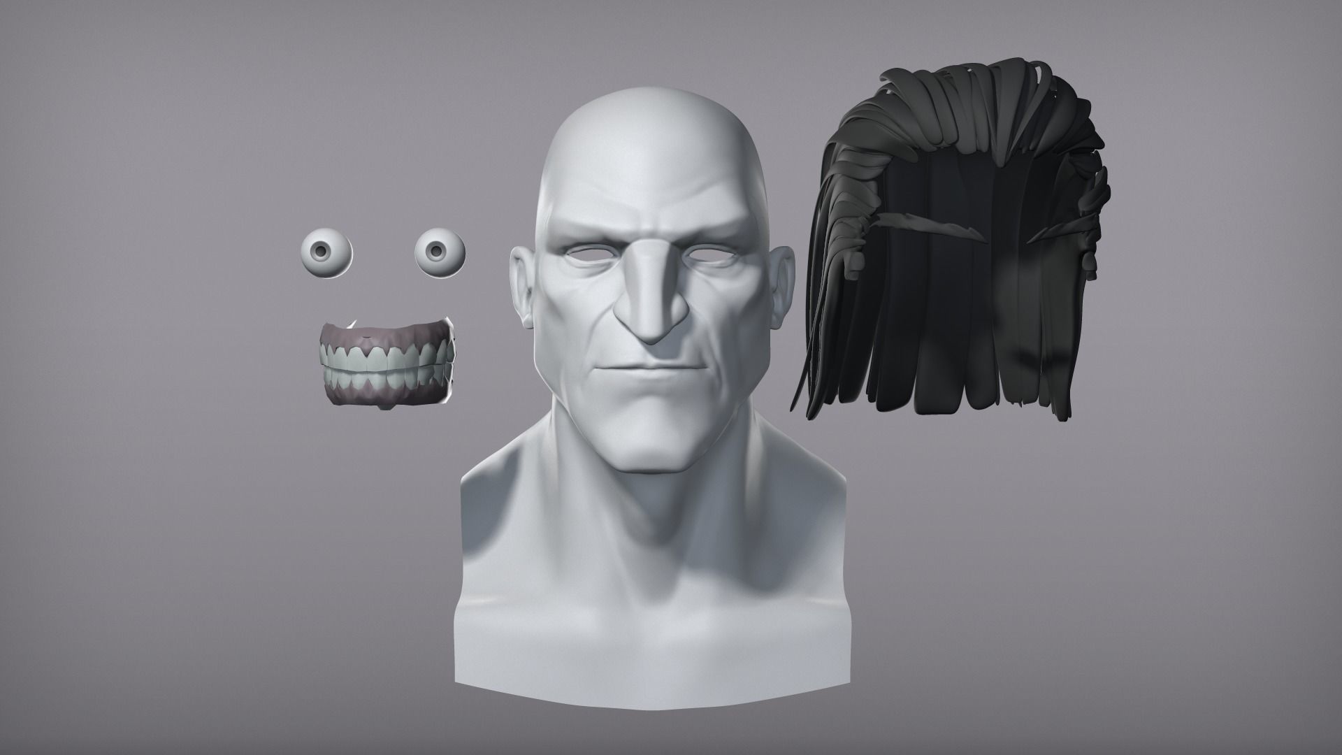 Cartoon male character Vito base mesh 3D model_5