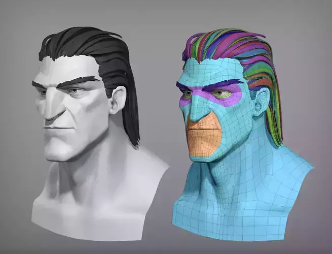 Cartoon male character Vito base mesh 3D model Cartoon male character Vito base mesh 3D model