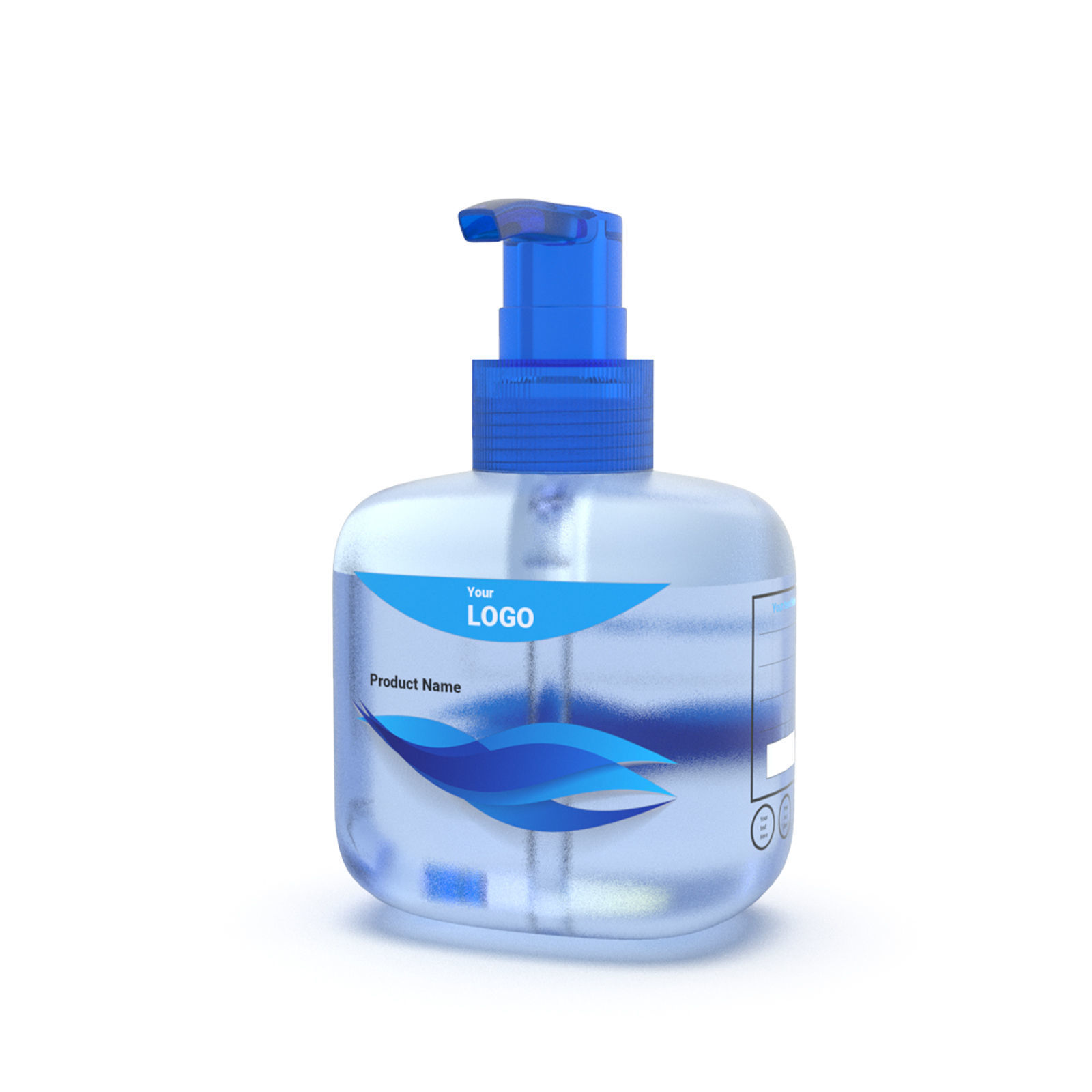 Pump Dispenser bottle 3D model_7