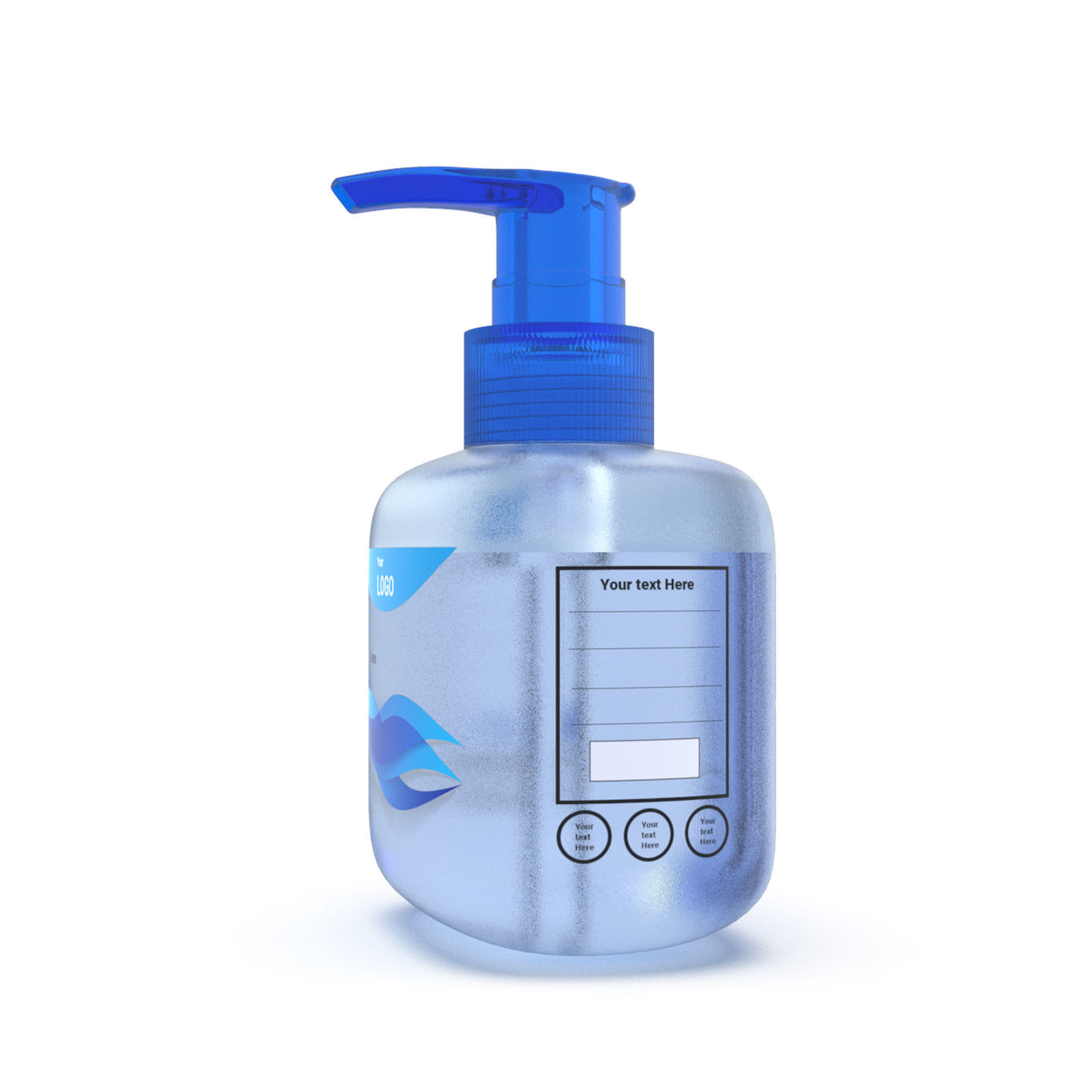 Pump Dispenser bottle 3D model_4