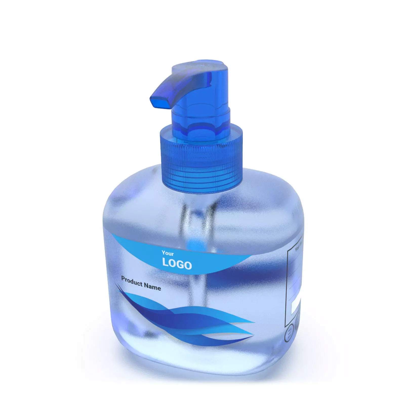 Pump Dispenser bottle 3D model_0