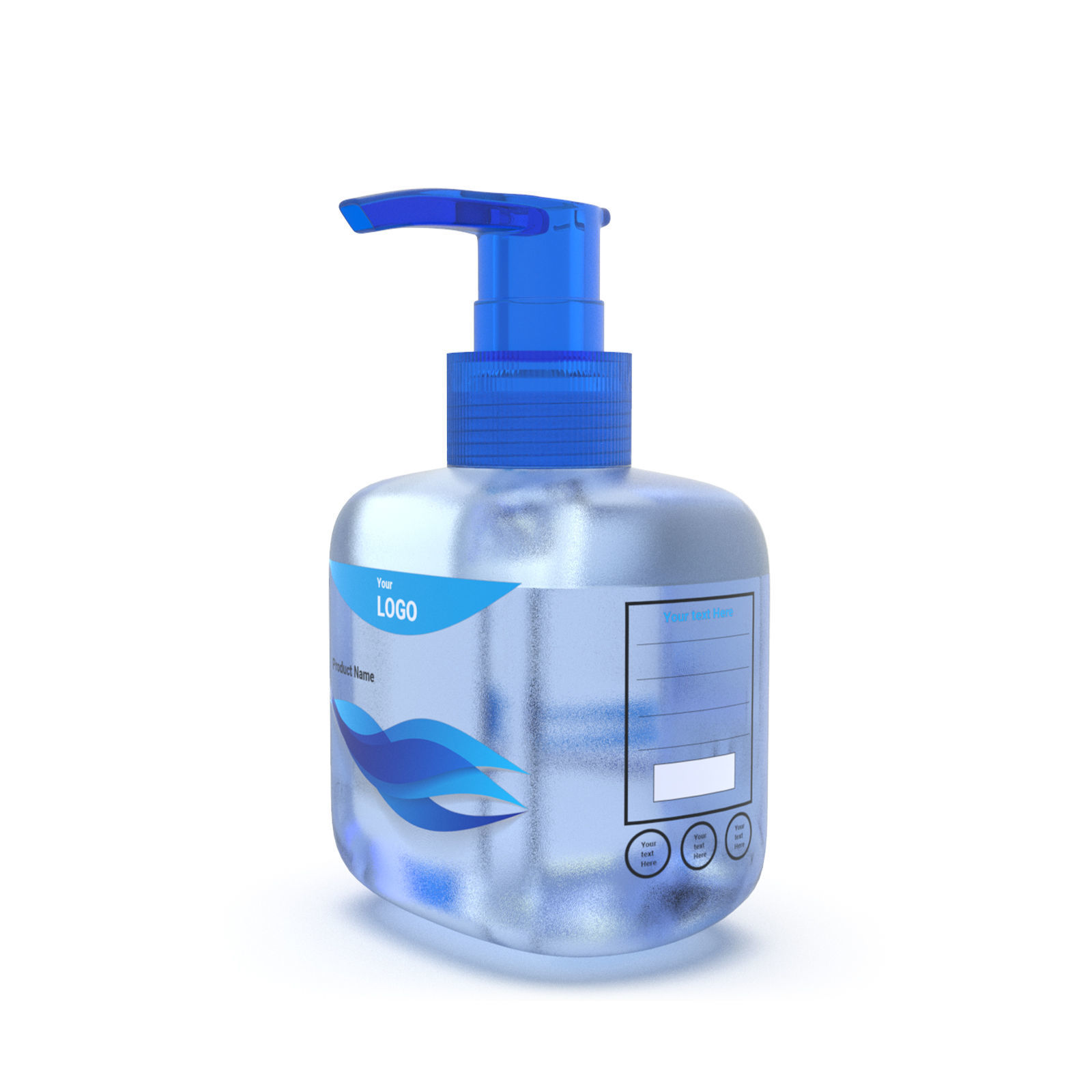 Pump Dispenser bottle 3D model_5