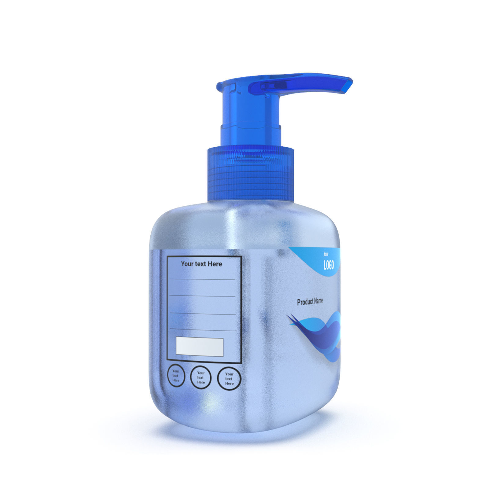 Pump Dispenser bottle 3D model_3