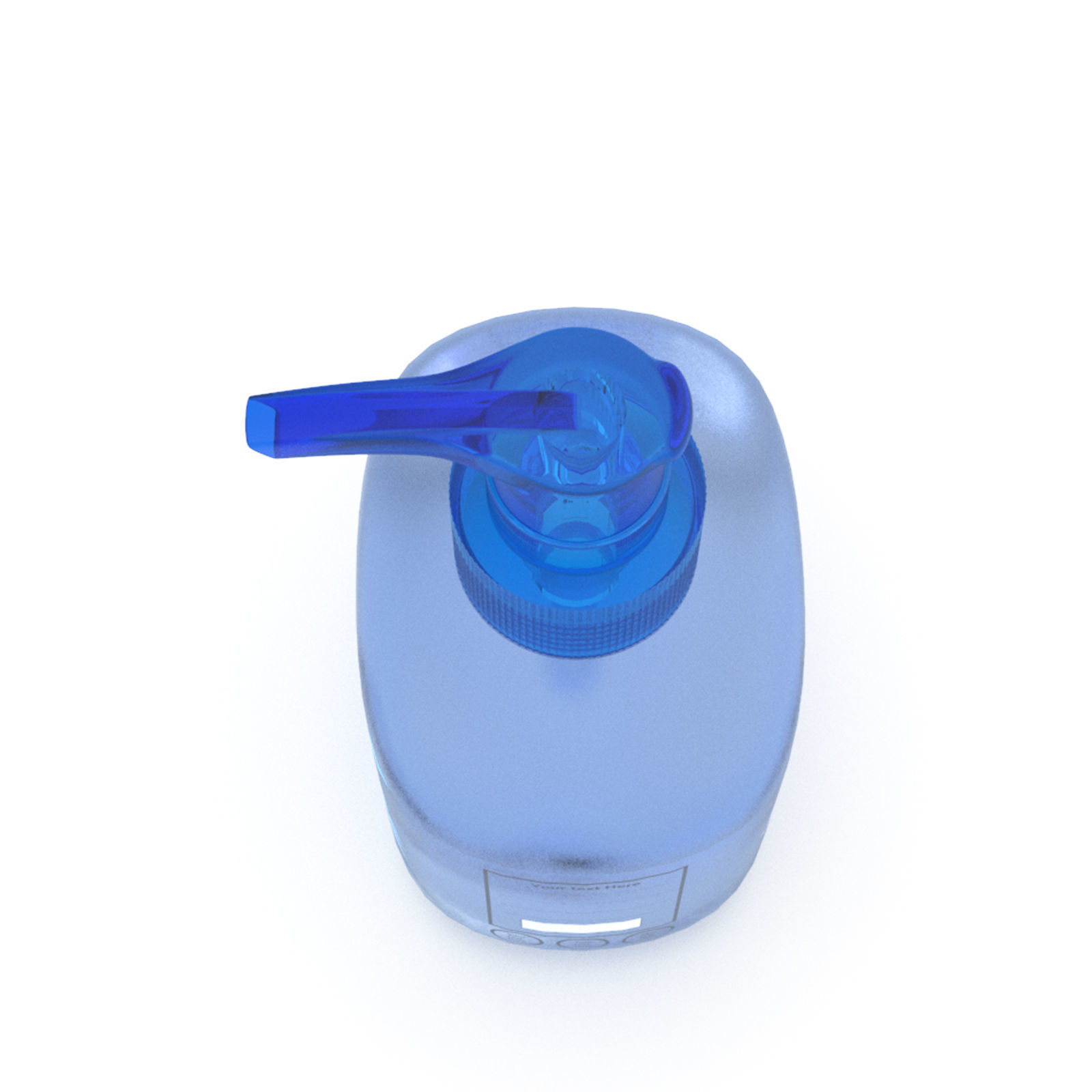 Pump Dispenser bottle 3D model_2