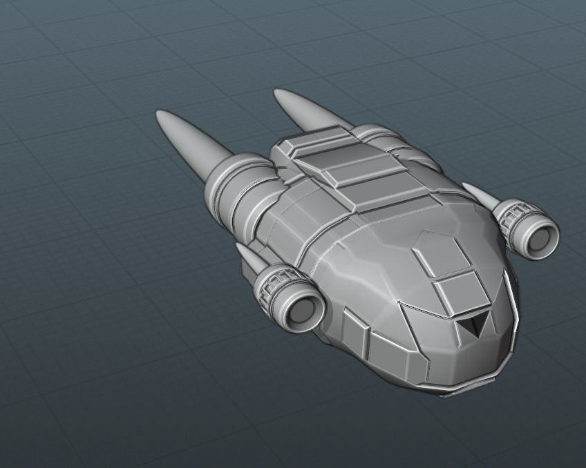 God Ship 3D model_11