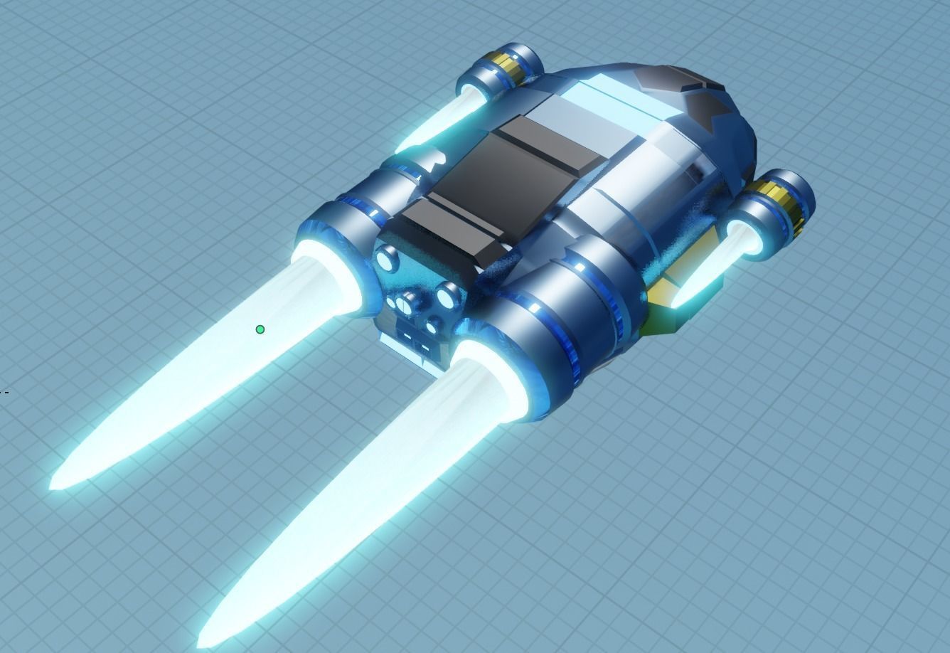 God Ship 3D model_1