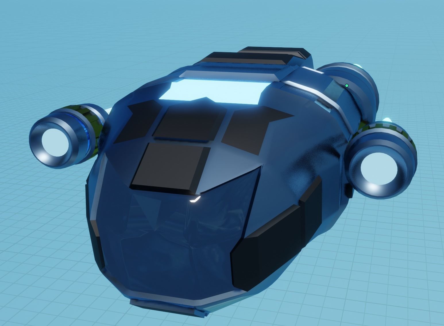 God Ship 3D model_2