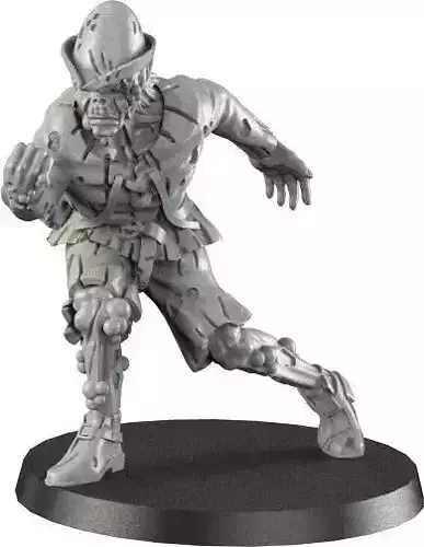 Zombie 4 figurine of man running Free 3D print model